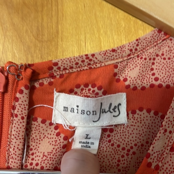 Madison Jules Pink/Salmon Paisley Print Dress - Picture 2 of 4